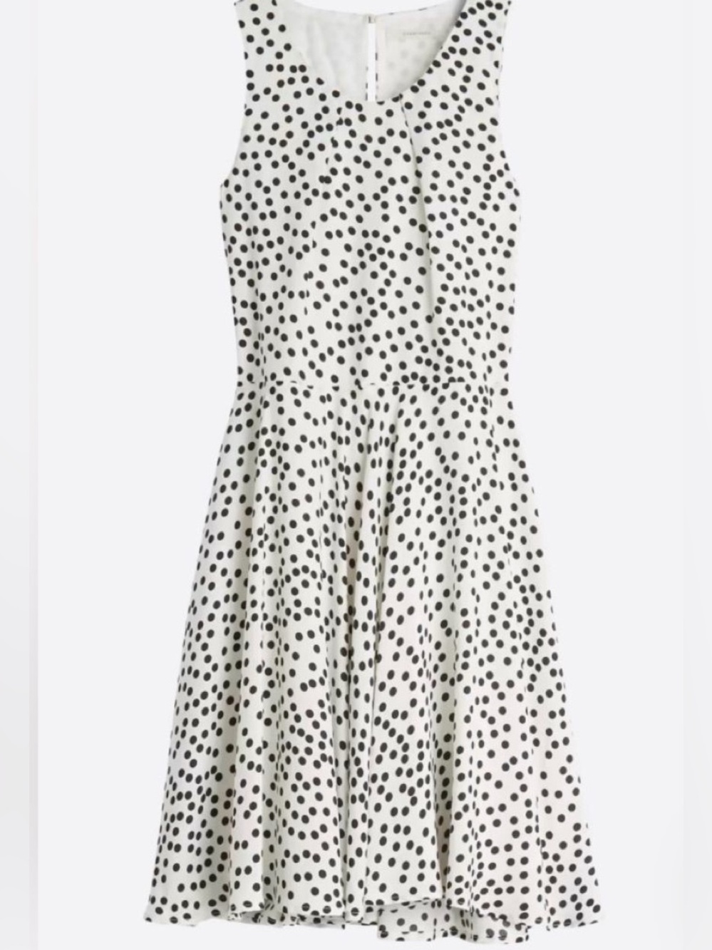 41 Hawthorn White and Black Polka Dot Fit-and-Flare Dress. NWT. Size M.
